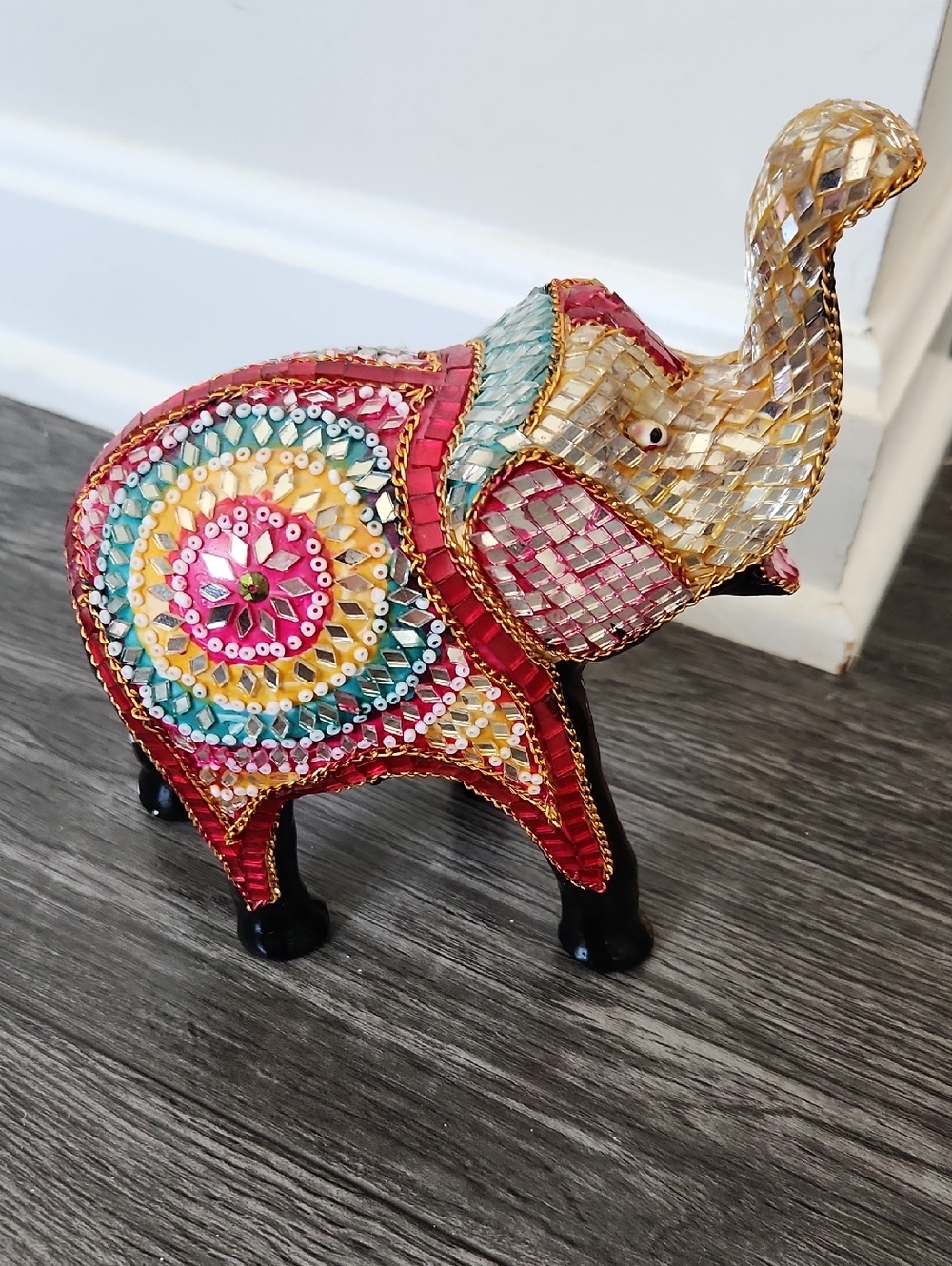 Mosaic Elephant Figurine